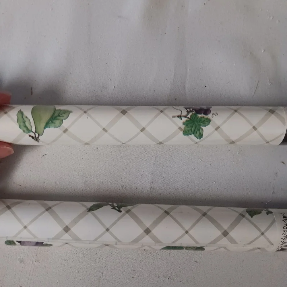Griptex Perfect Shelf Liner Fruit‎ Veggie Cottagecore Lot 2 Rolls 18
